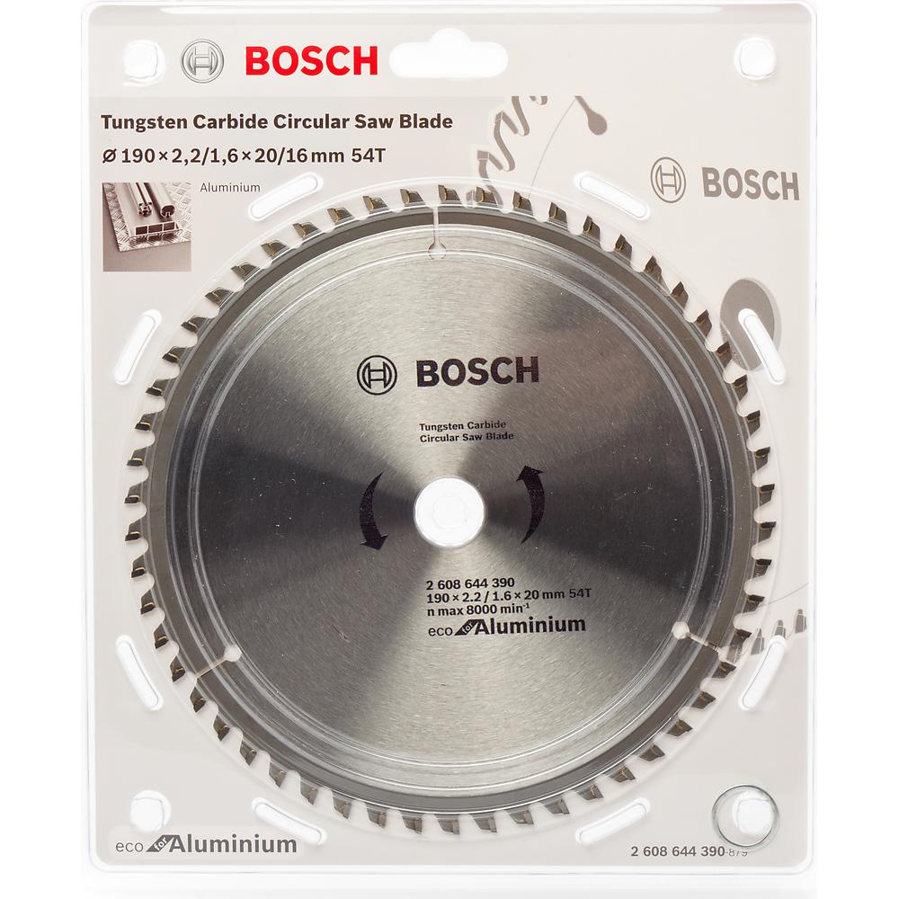 Диск пильный по алюминию Bosch ECO 190х20мм 54T (390) — Фото 1